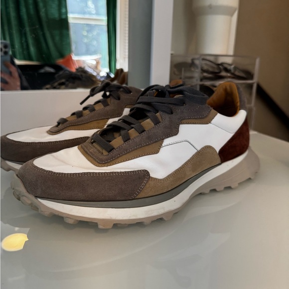 Magnanni Brown & White Onyx Water Resistant Sneaker - Picture 5 of 14